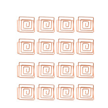 48Stk Wiederverwendbare Platzkartenhalter Rosegold Draht Memo Ständer