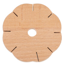 2Stk Holz Armband Knitter DIY Strick Hellbraun Für Anfänger