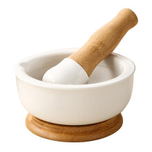 2Pièces Bols Bébé En Céramique Pilon Bois Multi Usage Cuisine