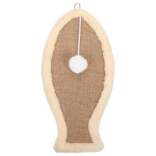4Pièces Kit Griffoir Stable Accessoire Couleur Bois