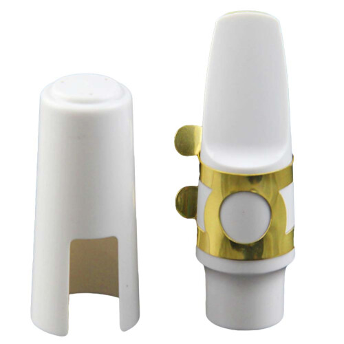 3Pièces Têtes Saxophone Accessoires Blancs Haute Densité Son Clair