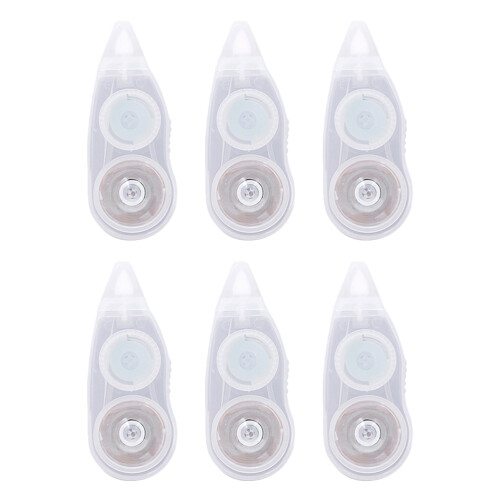 24Pièces Ruban Correcteur Transparent Compact Pour Étudiants