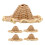 10Pièces Mini Chapeaux Tressés En Rotin Pour 1