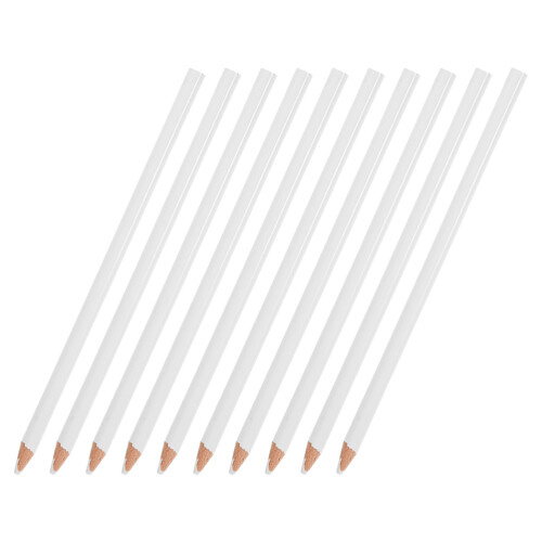 40Pièces Crayons Gras Bois Blancs Pour Stylisme Couture Artisanat