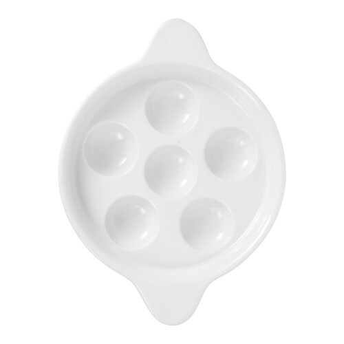 2Stk Escargot Servierplatte Keramik 6- Schneckenform