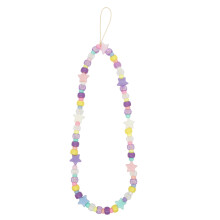 3Stk Beaded Acryl Handy Lanyard Anti-Lost Bunte Tragbar Deko