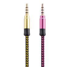 6Stk Hochwertiges 3,5mm Audio Verlängerungskabel Male to Male