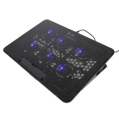 2Pièces Support Noir Pour Pièce Portable Avec Ventilateurs Silencieux USB