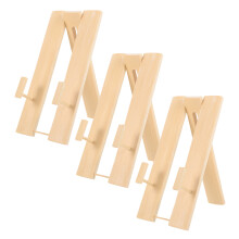12Pièces Support Bambou Pliable Clair Pour Rangement