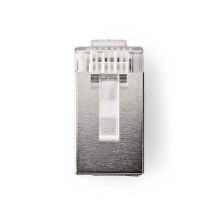 RJ45 Stecker | Männlich | STP CAT6 | Gerade | Vergoldet | 10 Stk. | PVC | Transparent | Schachtel
