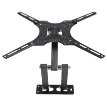 3Pièces Support TV Mural Ajustable En Acier Résistant, Noire