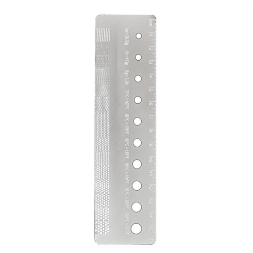 Grinds Reference Card Coffee Grinds Size Ruler Metal Grinds Size Reference Card Essential Tool Coffee Enthusias 2