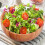 Tigela de Salada de Madeira- Salada de Madeira de Acácia de 9,4 Polegadas Tigela de Madeira com Colher, Pode Ser Usado para Frutas, Salada 4