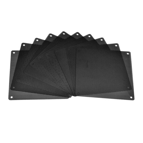 2St Computer Fan Filter 120Mm Zwart Mesh Stofdicht St Cover