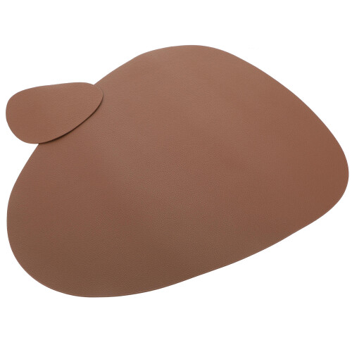 3Sets Coffee PU Home Coasters Decorative Anti-Skid Insulation Cup Mats