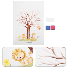 3Sets Veelzijdige Gender Reveal Party Decoratie En Vingerafdruk Boom
