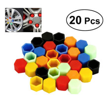 60St Zwarte Rubberen Wielbouten Kap Voor Auto Moer Protectie