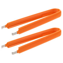 4Pièces Outil Manipulation Fusible Auto Acier Inox Orange