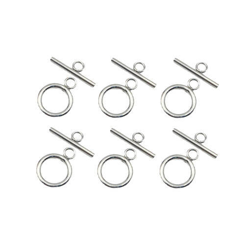 60Sets Silber Toggle Verschlüsse Robust Für Armband Halskette