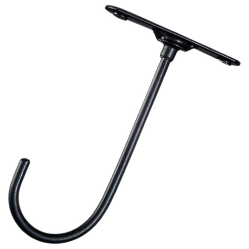 3Pcs Heavy Duty Iron Ceiling Hooks Reliable Wall Fixing Black Hangers 1