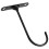 3Pcs Heavy Duty Iron Ceiling Hooks Reliable Wall Fixing Black Hangers 3