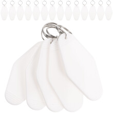 100Pcs White Key Label Tags Sturdy Plastic Key Classification Labels