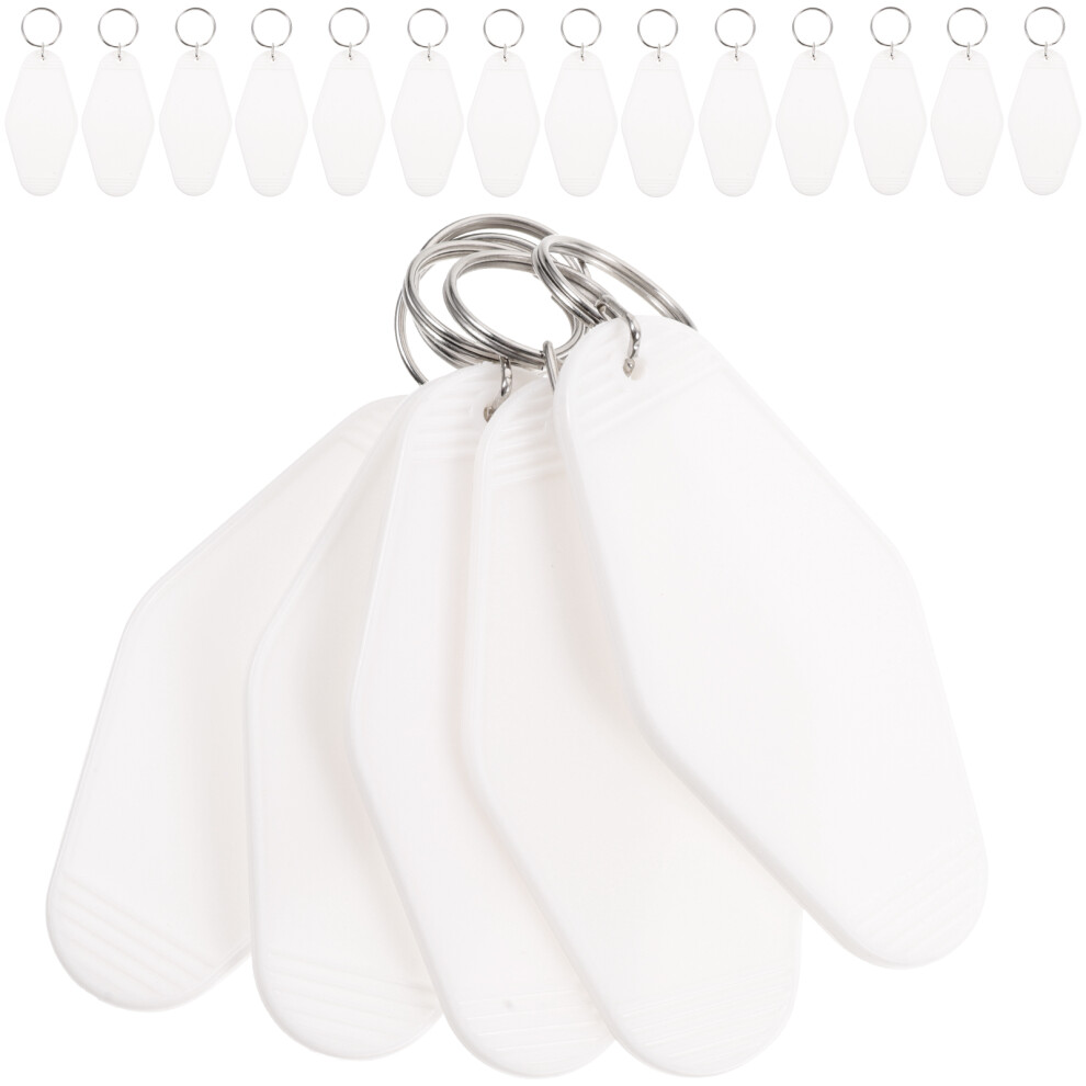 100Pcs White Key Label Tags Sturdy Plastic Key Classification Labels 3652056631638