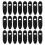 125Pcs Black Plastic Bicycle Cable Fixation Clamps Wire Routing 1