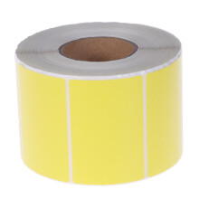 2Pièces Rouleaux Auto-Adhésifs Jaunes Étiquettes Impression Thermique