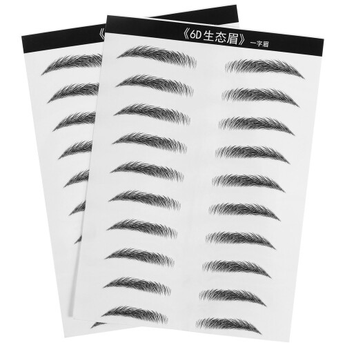 20Paires Autocollants Sourcils Simulés Qualité