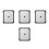 4Pièces Scanner Code-Barres USB En Plastique Couleurs Variées Rapide 4