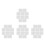 40Stk DIY Gesichtsmaske Tray Transparent ABS Material Wiederverwendbar 8