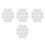 40Stk DIY Gesichtsmaske Tray Transparent ABS Material Wiederverwendbar 9