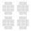 40Stk DIY Gesichtsmaske Tray Transparent ABS Material Wiederverwendbar 10