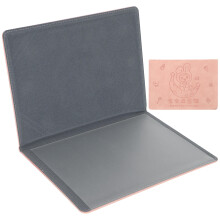 3Pièces Protège-Certificat Bébé Cuir Rose Usage