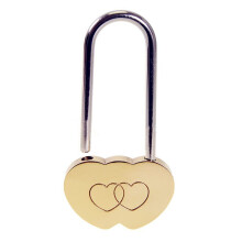 3Pièces Cadenas Amour Couple En Cuivre Pour Décoration Élégante