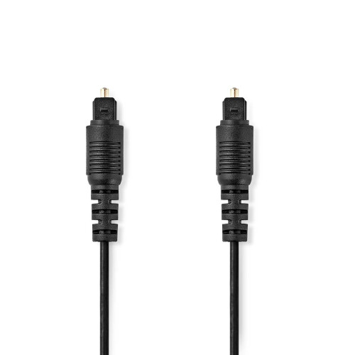 Digitalkabel - Nedis - TOSLINK - 2 m - Glasfaser - Schwarz