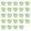72Pièces Caissettes Vertes Pour Cupcakes Et Muffins Fêtards 1