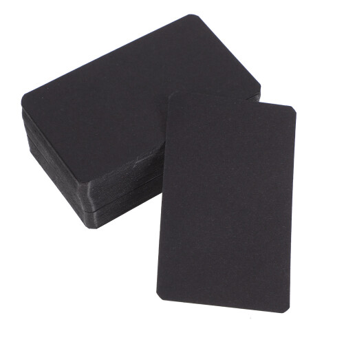 400Pièces Cartes Graffiti Vides Noires Double Face DIY