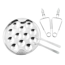 2Sets Schneckenbackform Mit Klemme Silber Hitzebeständig