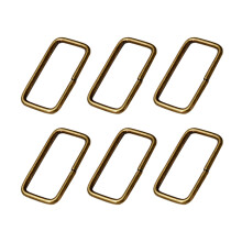 300Stk Strap Buckle Ringe Metall in Gold Für Kleidung Und Taschen