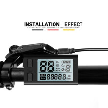 510S Ebike LCD-Skärm för BBS01/BB02/BBSHD Mid Drive Motorcykel Ebike Computer UART 24V 36V 48V LCD-Mätare
