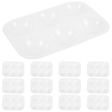 36Stk Kunststoffpalette Weiß Mit Sechs Farbnäpfchen Ideal Zum