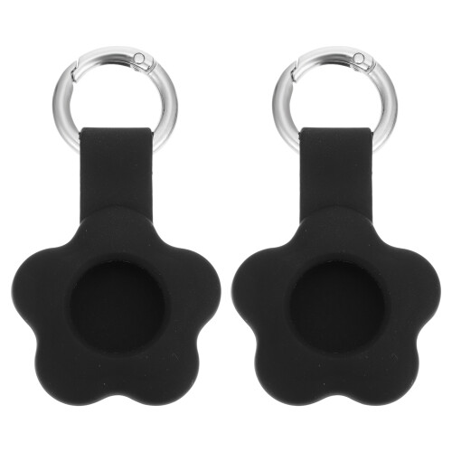 6Pcs Black Cover Holder with Keyring for Finder Easy Attach Case