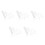 5Sets Sternstab Bastelrahmen Weiß PP Draht Loop Für DIY Vogelbedarf 8