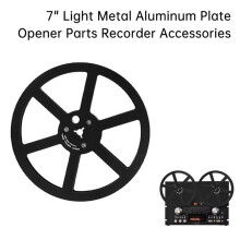 7 Inch Light Metal Aluminum Take Reels Opening Machine Parts Reel-to-Reel Recorders Accessory Black