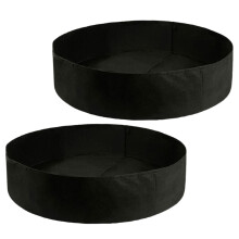 6Pièces Conteneurs De Plantation En Tissu Noir Pour Plantes Maison