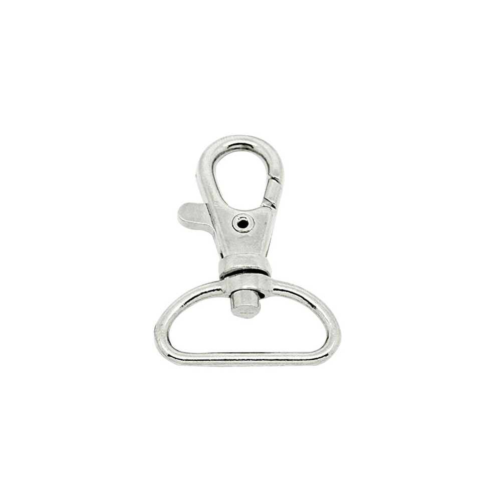 60Pcs Zinc Alloy Silver Swivel Snap Hooks For Bag Key Ring Clasp 3652056632543