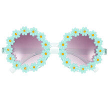 4Pièces Lunettes Fleurs Vertes Accessoires De Soirée