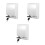 3Pcs White Plastic Waterproof Electrical Outlet Guard for Bathroom Use 5